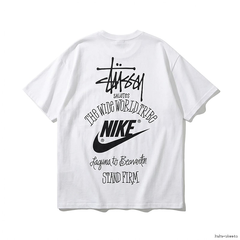 Stussy Co-branded Simple White T-shirt