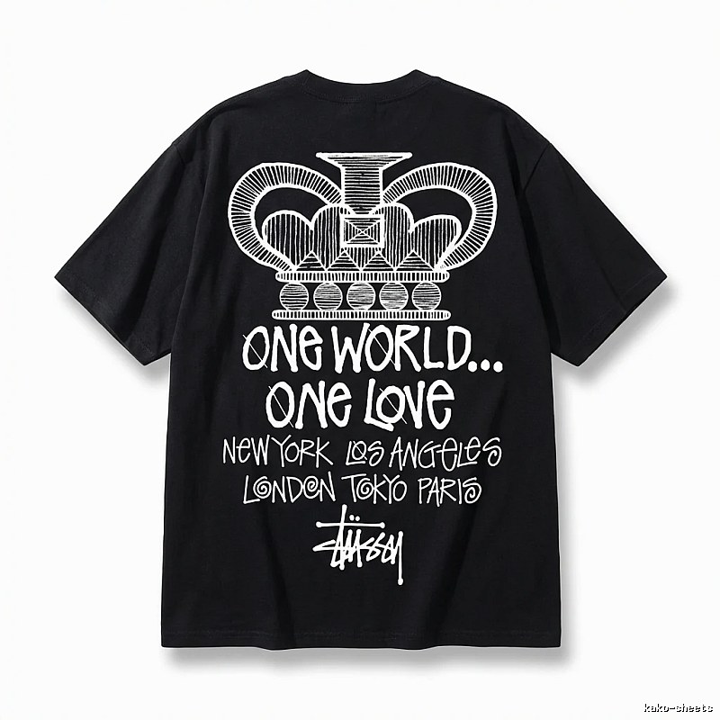 Stussy Crown Print Black T-shirt