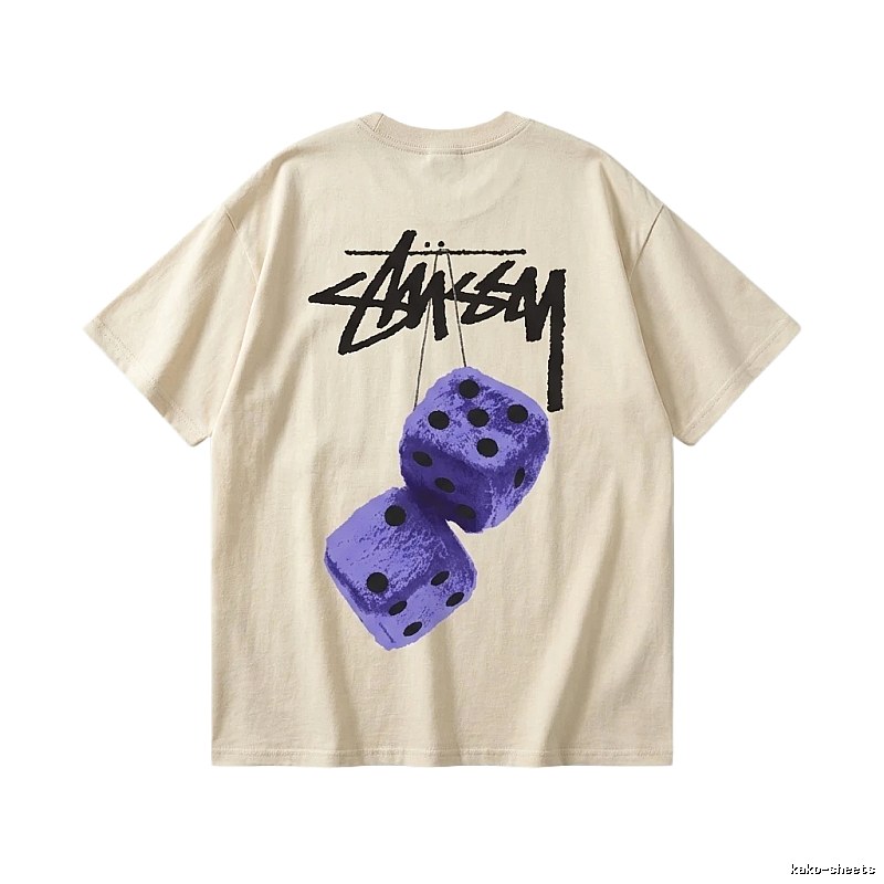 Stussy Dice Print Beige T-shirt