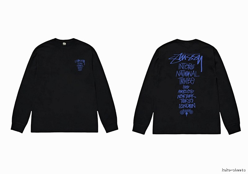 Stussy International Tribal Style Black Long-sleeve
