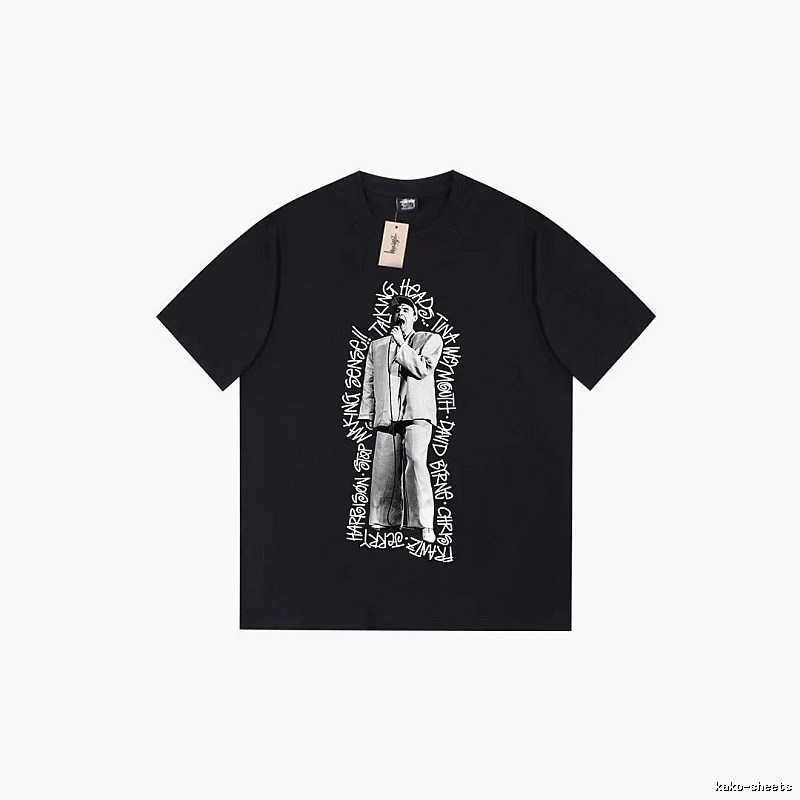 Stussy Lightweight Graphic T-shirt Black White Stussy for Trend Styling