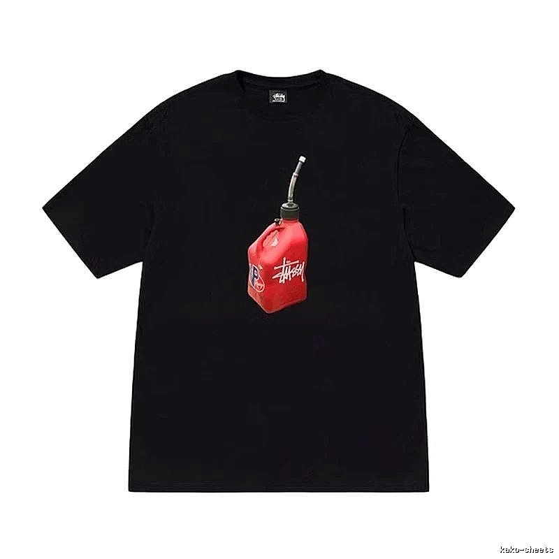 Stussy Monogram Graphic T-shirt Black White Stussy for Layered Styling