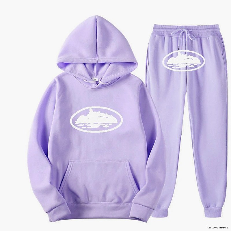 Stussy Purple Tracksuit Set Summer Styling Logo