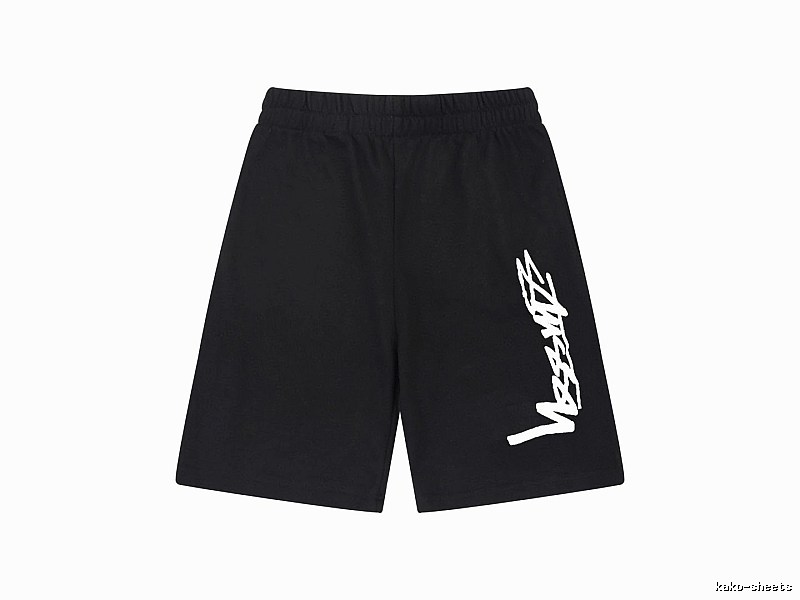 Stussy street-style black shorts