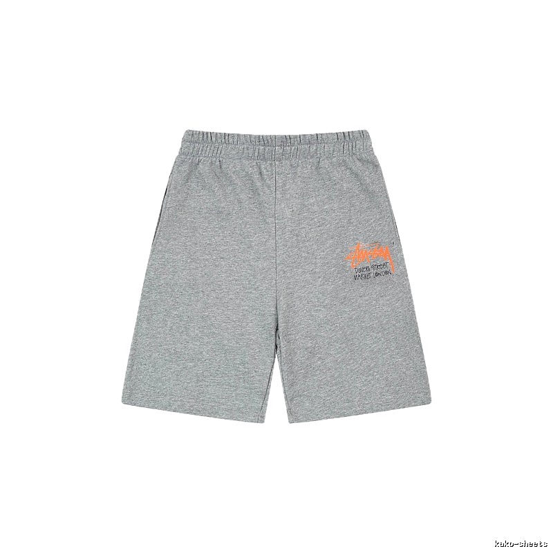 Stussy street-style grey shorts
