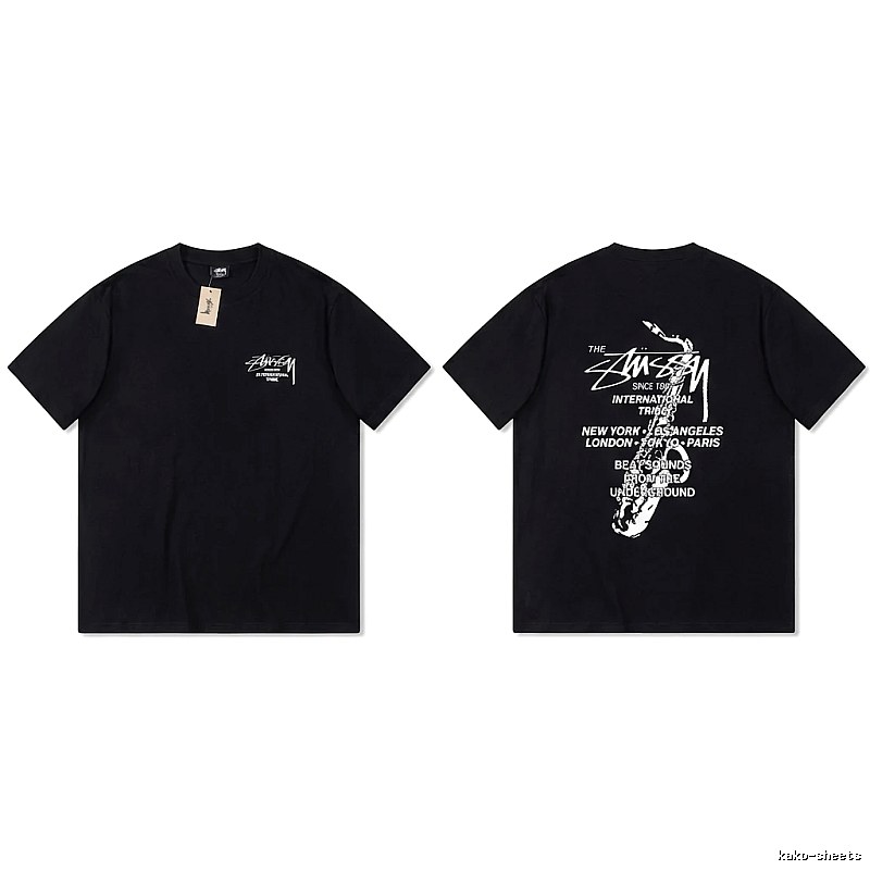 Stussy trendy and cool style black T-shirt