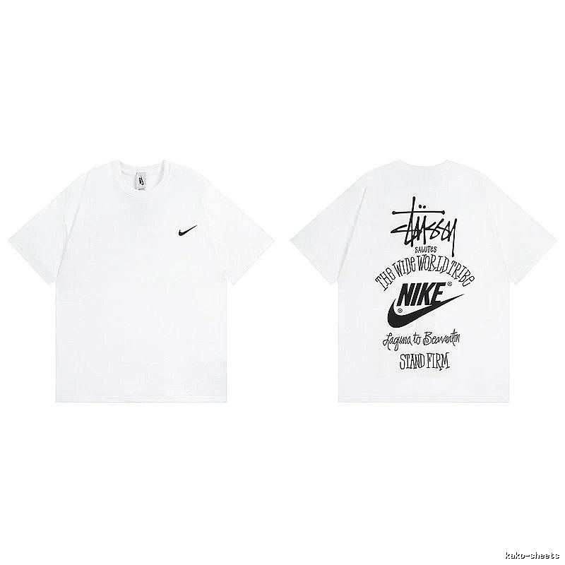Stussy White Spider Graphic T-Shirt Poolside Style Logo