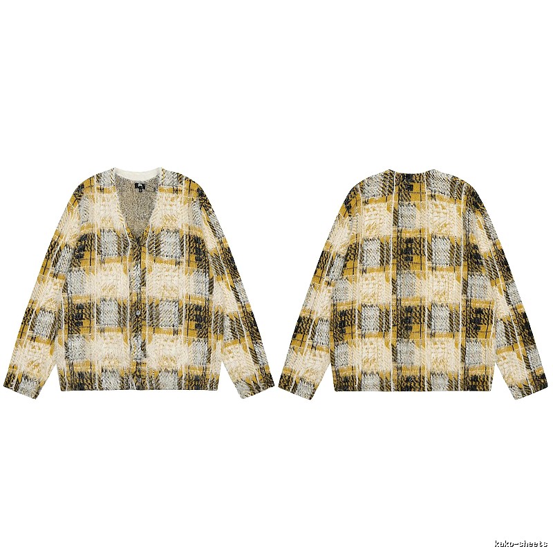 Stussy Yellow Swirl Graphic SweatShirt Warm Weather