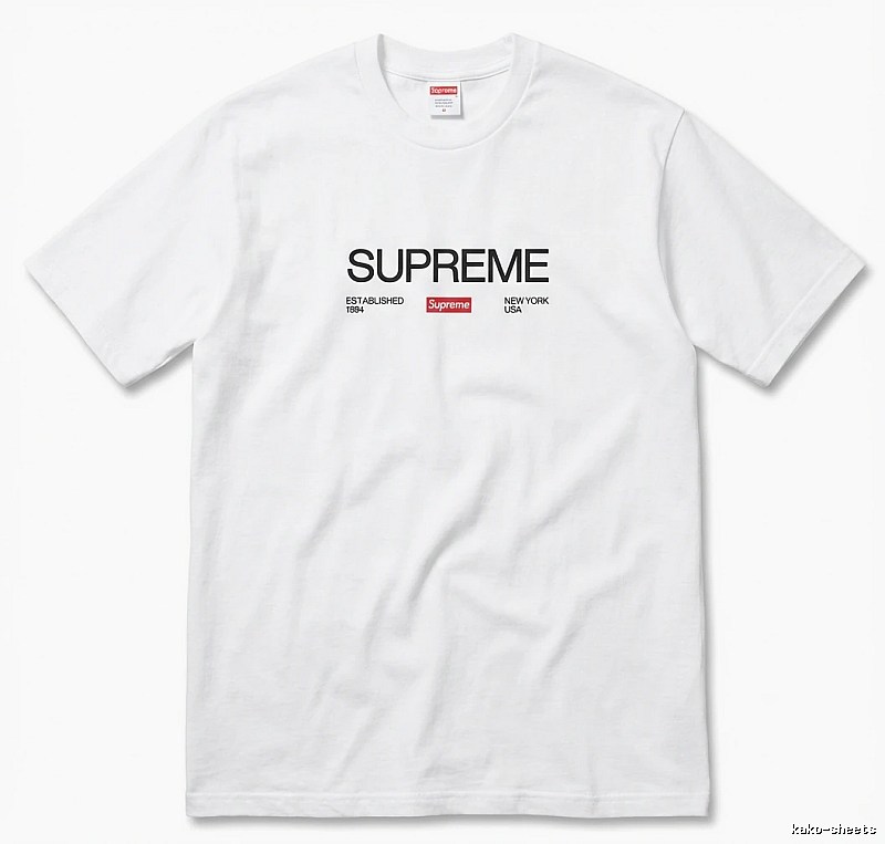 Supreme basic simple white T-shirt