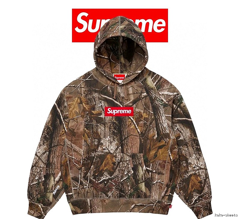 Supreme Camo Hooded Sweatshirt with Red Hoodie for Cold Weather
