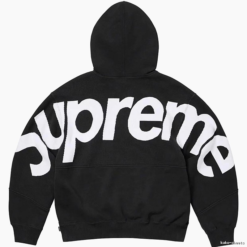 Supreme Casual Logo hoodie Gray Red Oversized for Streetwear Looks