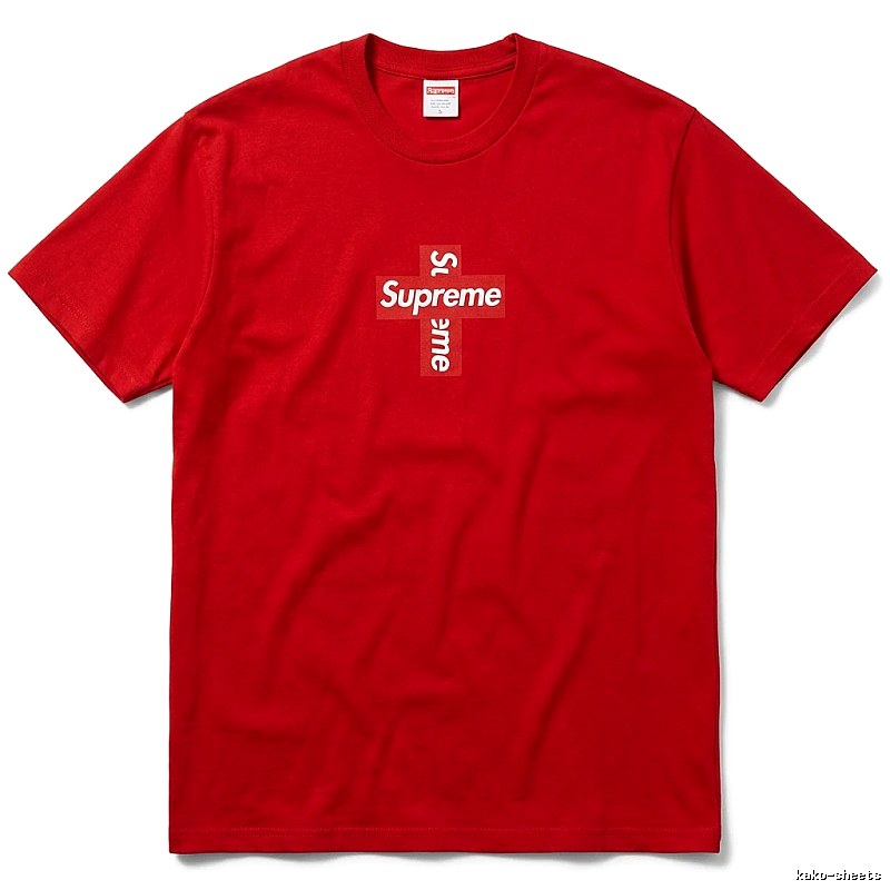 Supreme Cross Simple Style Red Clothes