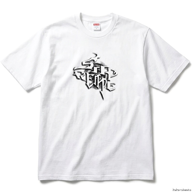 Supreme Gothic Style White T-shirt
