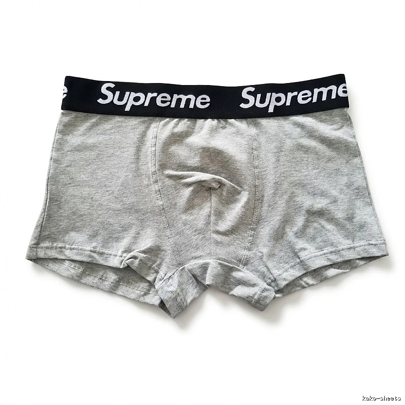 Supreme minimalist light gray underwear