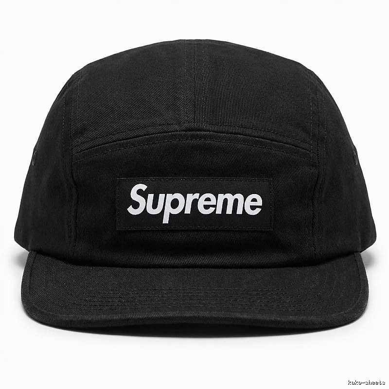 Supreme minimalist style black hat