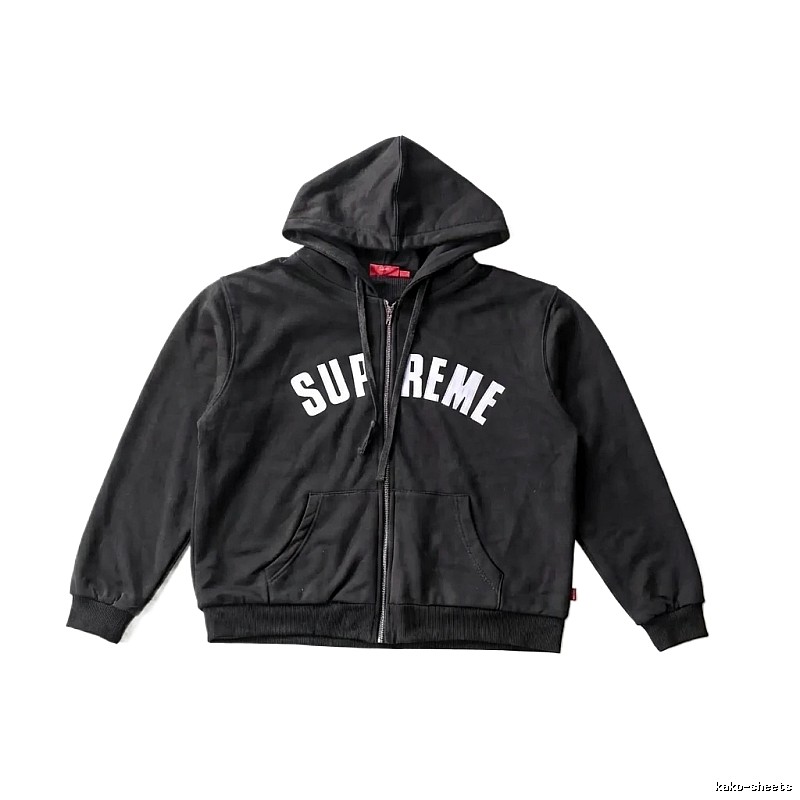 Supreme minimalist style black hoodie