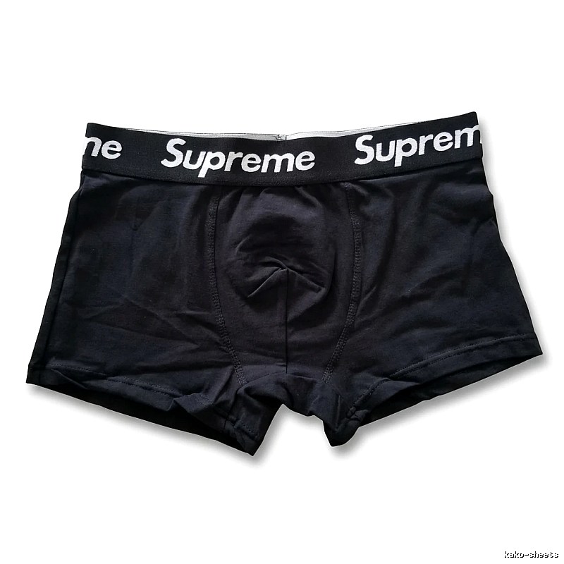 Supreme minimalist style black underwear