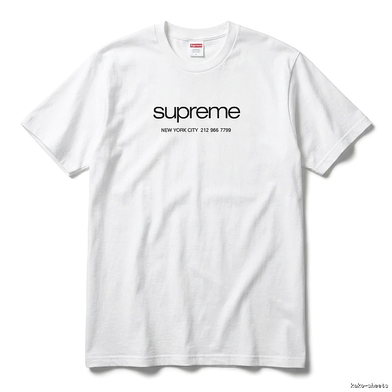 Supreme minimalist style white T-shirt