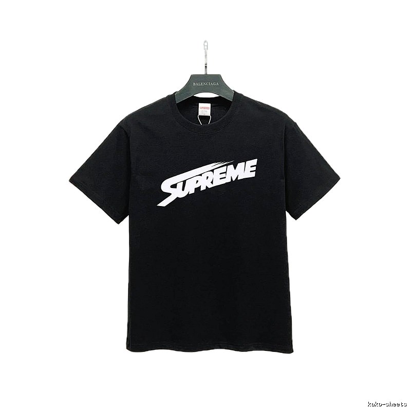 Supreme Printed Street-Style Black T-Shirt
