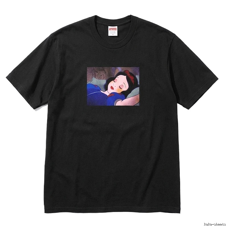 Supreme Snow White Style Black T-shirt