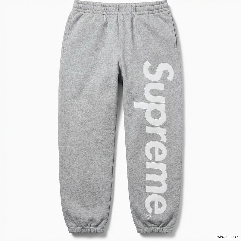 Supreme trendy brand grey sweatpants