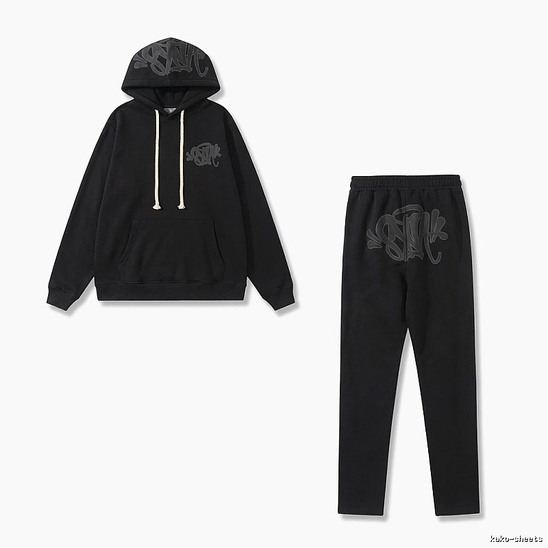 SynaWorld Graffiti Trendy Cool Style Black Suit