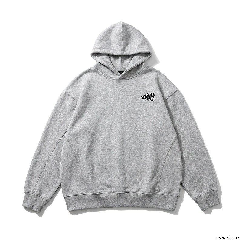 SynaWorld Simple Style Light Gray Hoodie
