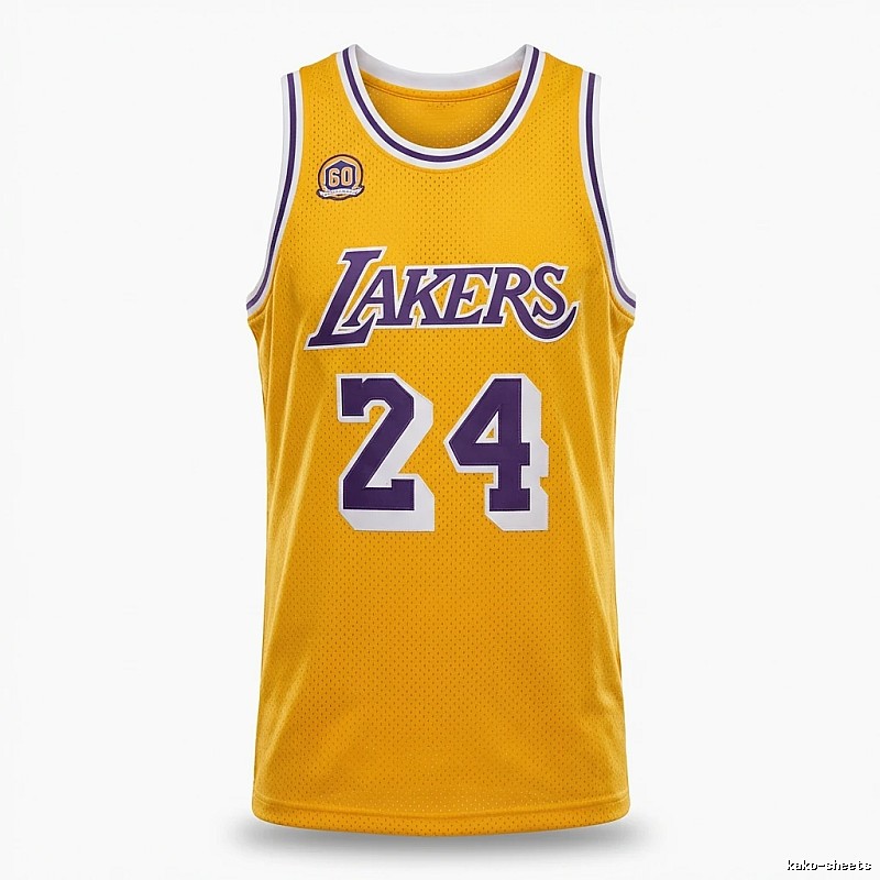 The No. 24 yellow jersey of the Los Angeles Lakers.