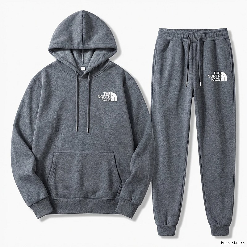 The North Face Simple Gray Sportswear Set