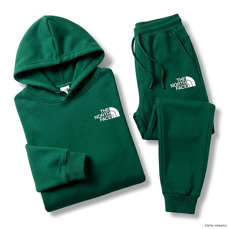 The North Face trendy and cool green suit