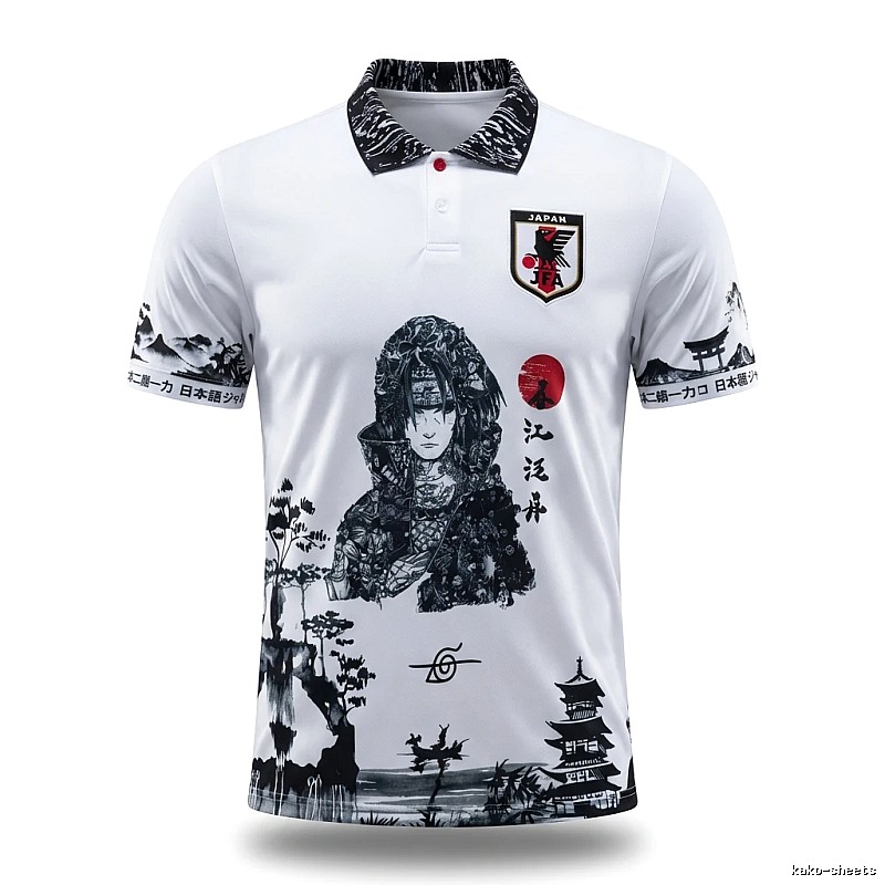 Tokyo Ghoul wind white short-sleeved shirt.