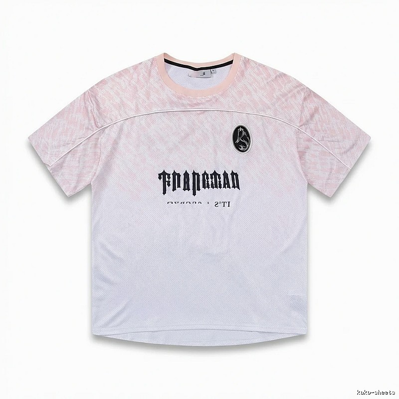 Trapstar Gradient Style Pink and White T-shirt