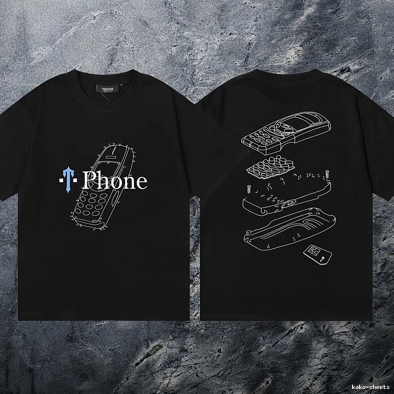 Trapstar Lightweight Keys graphic T-shirt Black White Key for Trend Styling