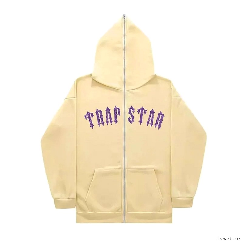 Trapstar Statement Graphic zip hoodie Black Zip Pink for Easy Pairing