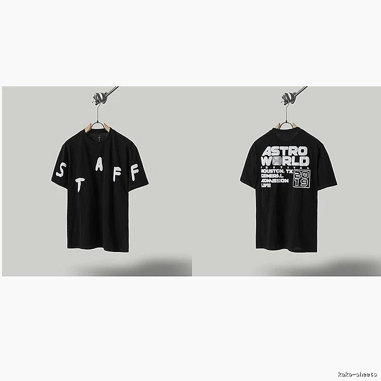 Travis Scott Astroworld Street Style Black T-Shirt