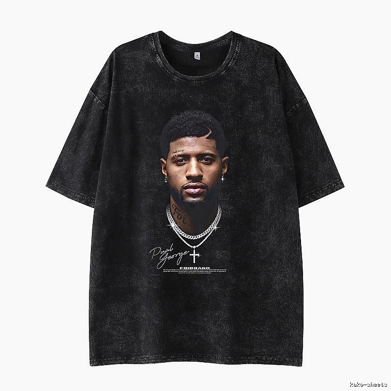 Tupac Logo Detail Portrait graphic T-shirt Black Tupac Collage with Relaxed Feel