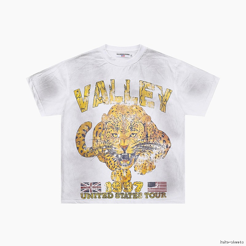 Valley American Vintage Cheetah Print White T-Shirt