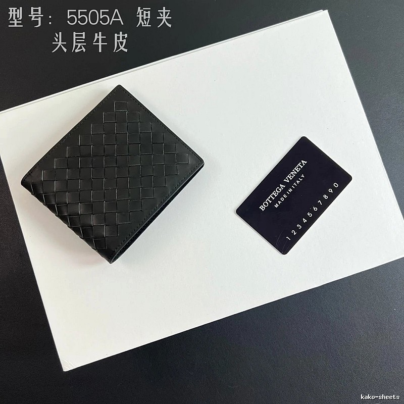 Wallet by Bottega Veneta with Black Woven Bifold Wallet