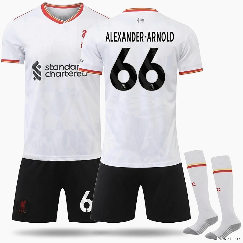 White football jersey No. 66 of LFC